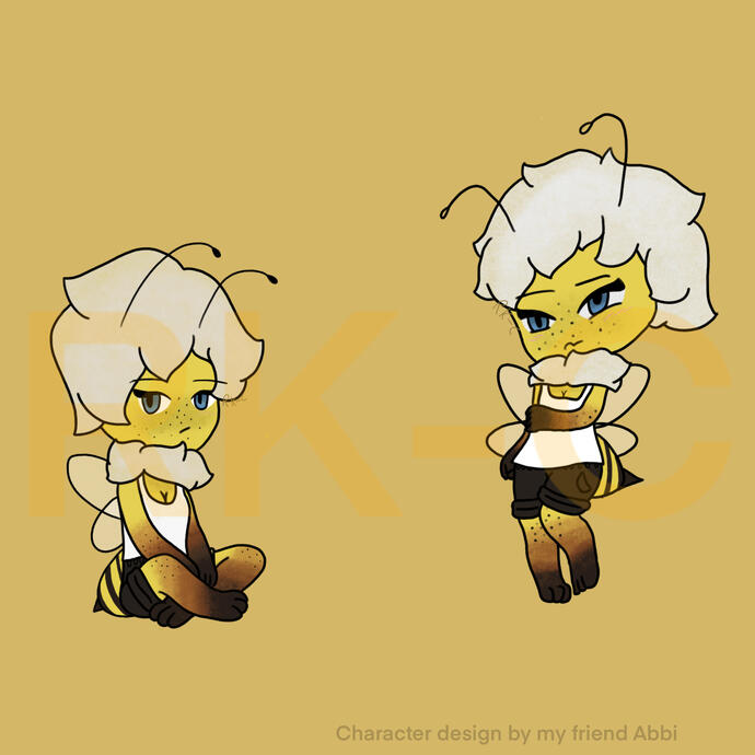 NOT MY OC Drawing of my friend Abbi