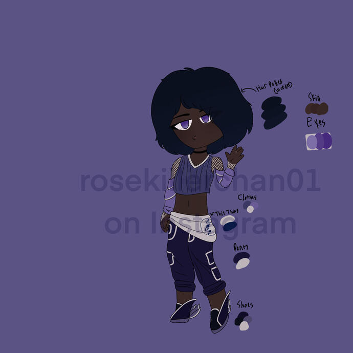 NOT MY OC an OC I designed for someone off a mood board of designs